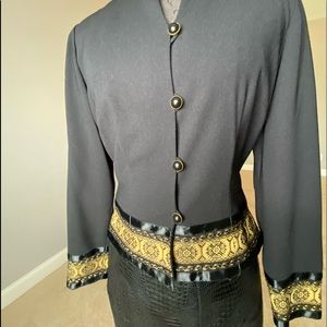 Vtg Maggy London Cropped Blazer Size 4.